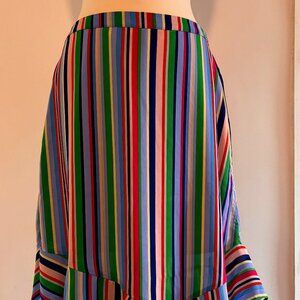 Colorful, multicolor striped skirt
